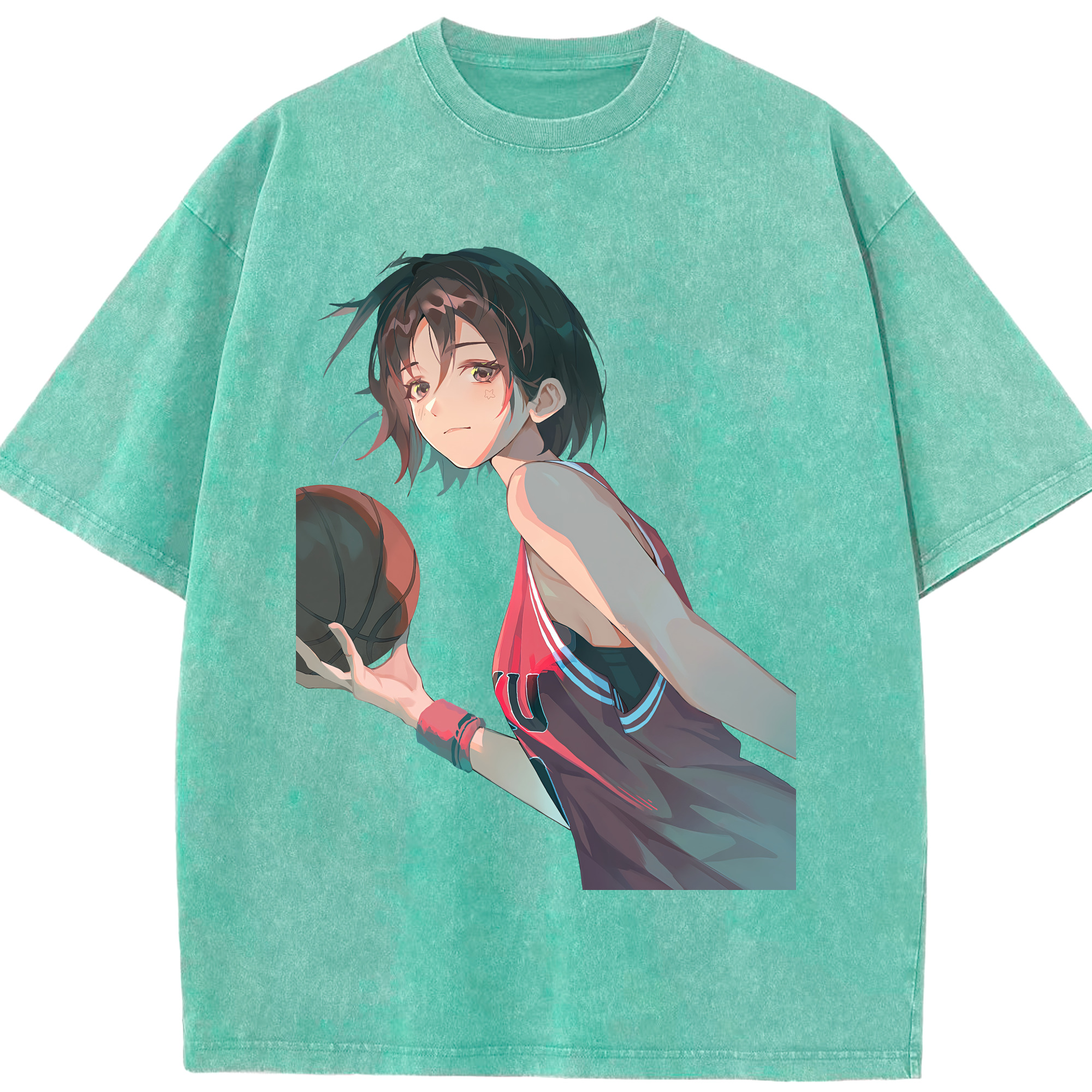 （画像用） SLAM DUNK／スラムダンク 綿100% ヴィンテージ風 半袖Tシャツ（フロントプリント）